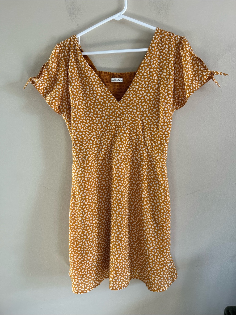 Abercrombie & Fitch Tie-Sleeve A-Line Mini Dress - Size S - Picture 2 of 6